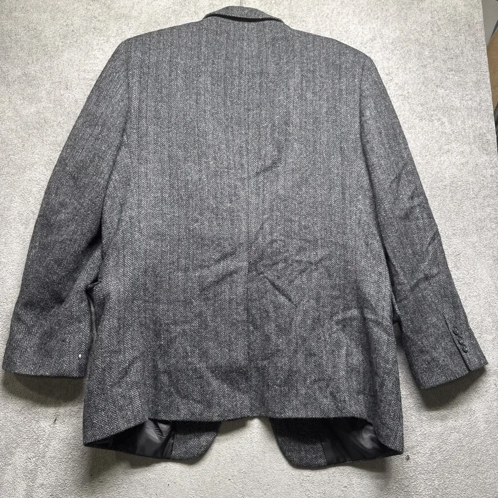 Bert Pulitzer Lambswool‎ Tweed Blazer Gray Classic Sport Coat Men's 42R